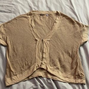 Cullen silk cashmere knit cardigan shrug, w/ clip